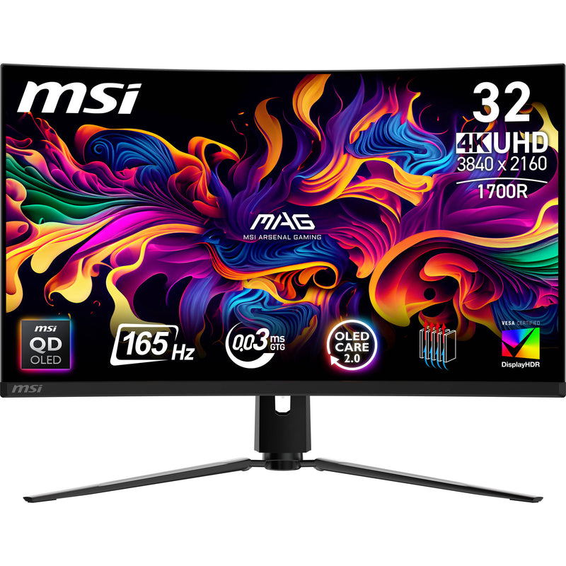 MSI MAG 321CUP QD-OLED 31.5" 4K HDR 165 Hz Curved Gaming Monitor