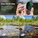 Neewer FL-41 CPL Filter with Cold Shoe Phone Clip (67mm)