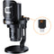 Comica Audio EJoy Uni Pro D RGB Cardioid Condenser Wireless/USB-C Microphone with Desktop Stand (Black)