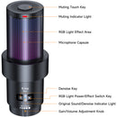 Comica Audio EJoy Uni D RGB Cardioid Condenser USB-C Microphone with Desktop Stand (Black)