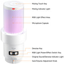 Comica Audio EJoy Uni D RGB Cardioid Condenser USB-C Microphone with Desktop Stand (White)