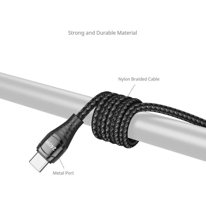 SmallRig 240W USB-C Power Cable with LED Display (3.3')