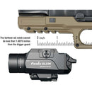 Fenix Flashlight GL23R Rechargeable Weaponlight with Green Laser