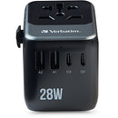 Verbatim UTA-07 28W 5-Port USB-C/USB-A Universal Travel Adapter