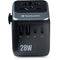 Verbatim UTA-07 28W 5-Port USB-C/USB-A Universal Travel Adapter