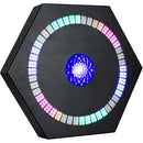 Eliminator Lighting Fantasy FX RGBW Dual-Effect with Center Beam and Circular Halo