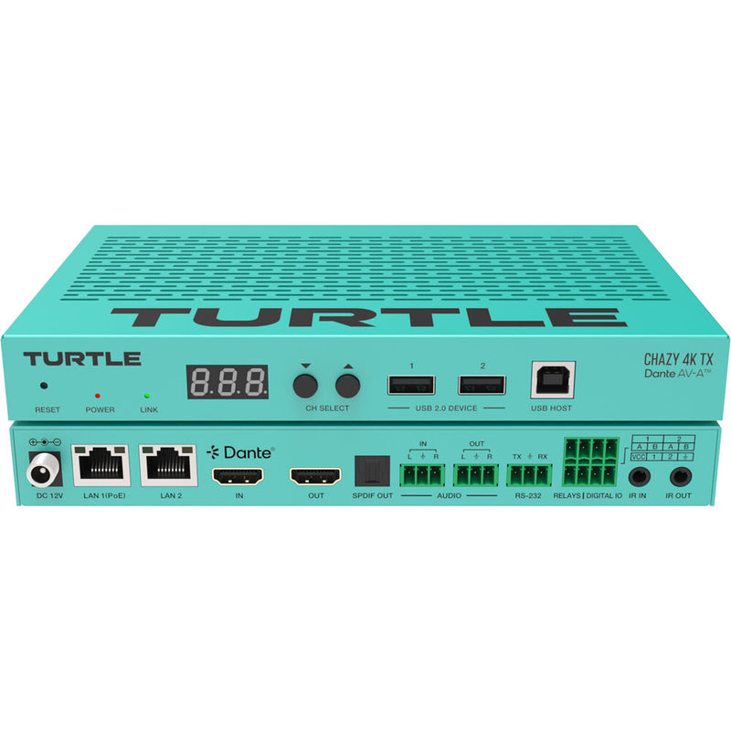 Turtle AV Chazy 4K TX Dante AV-A HDMI Encoder
