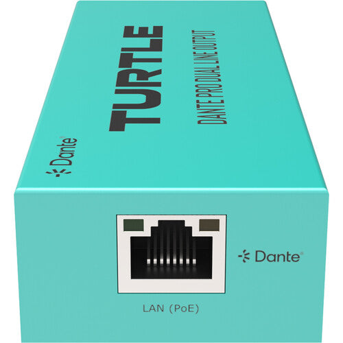 Turtle AV Pro Dual-Channel Dante to Analog Euroblock Line Output Adapter