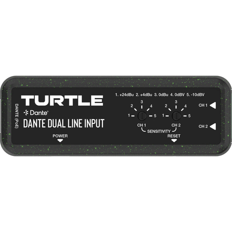 Turtle AV Dual-Channel Analog Euroblock Line Input to Dante Output Adapter
