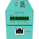 Turtle AV Pro Dual-Channel Analog Euroblock Line Input to Dante Output Adapter