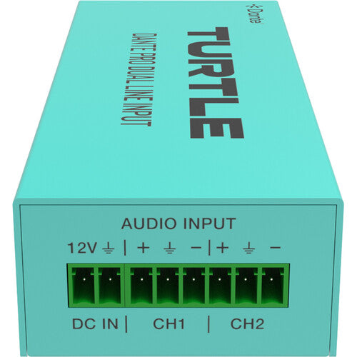 Turtle AV Pro Dual-Channel Analog Euroblock Line Input to Dante Output Adapter