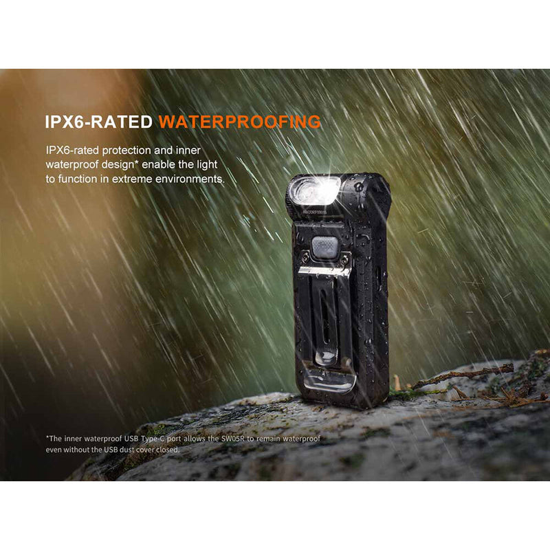 Fenix Flashlight SWO5R-Green Clip-On Flashlight (Green)
