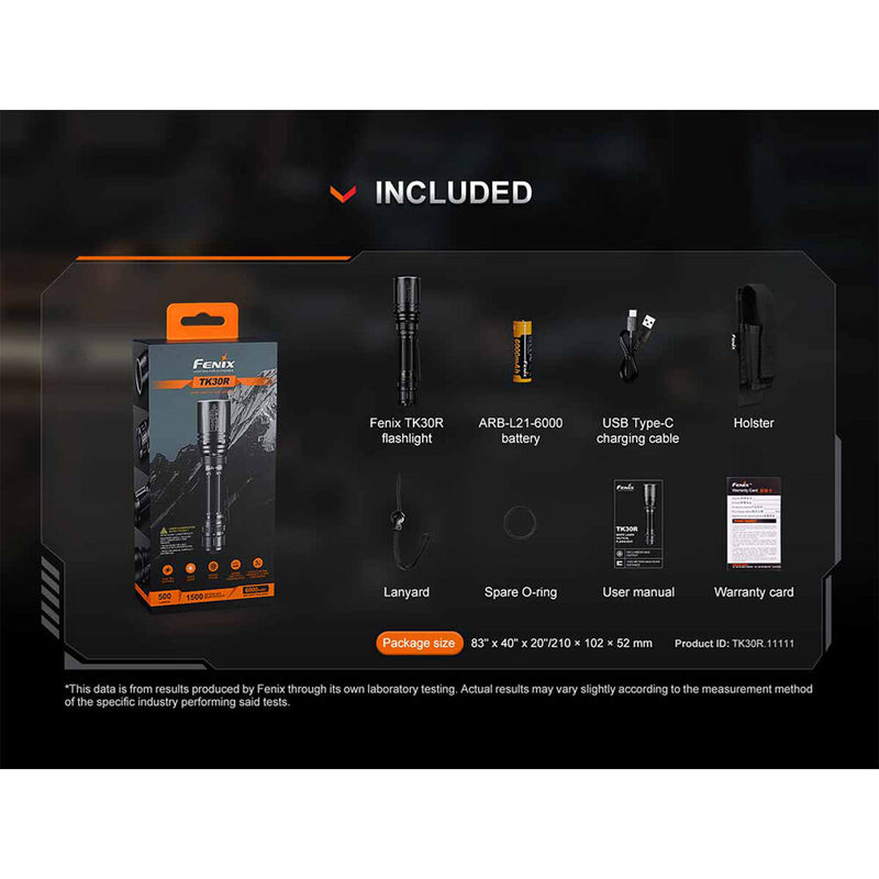 Fenix Flashlight TK30R Rechargeable White Laser Flashlight