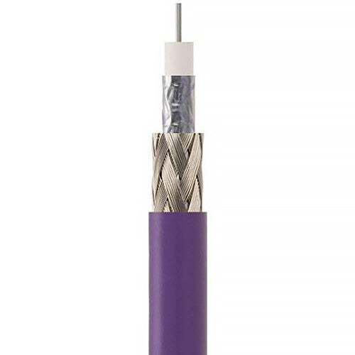 Belden 12G-SDI 75-Ohm UHD 4K Mini Coax Video Cable (1000', Violet)