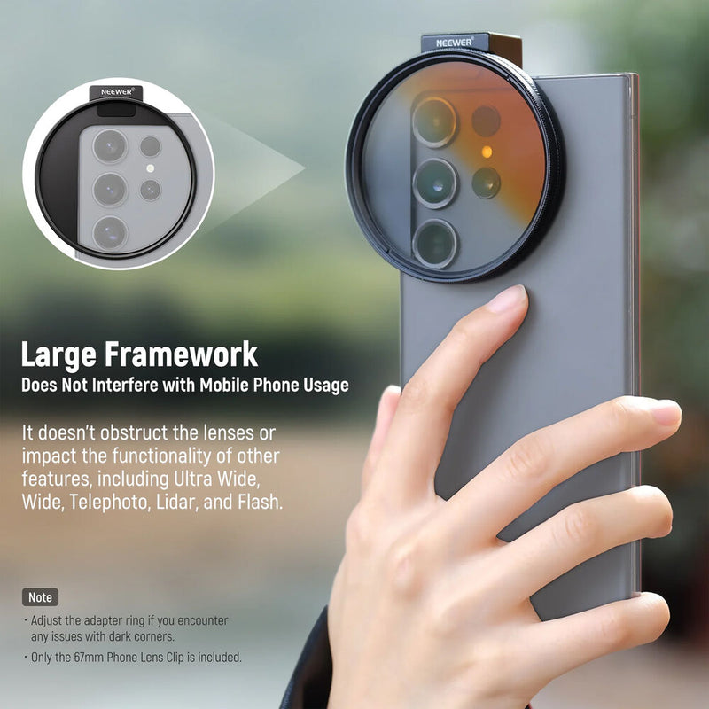 Neewer Upgraded Phone Filter Mount (67mm)