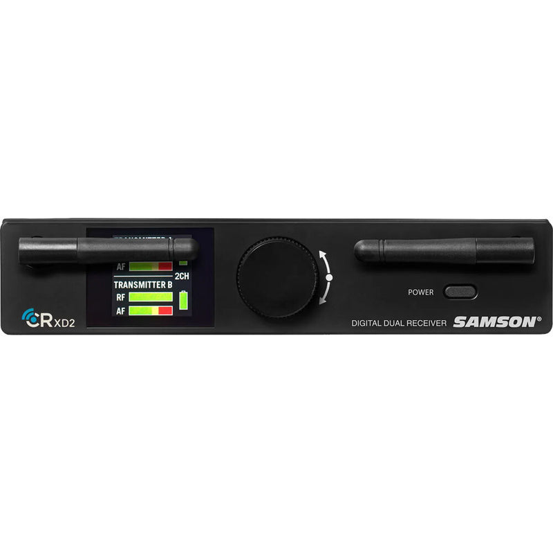 Samson Concert XD2 Presentation Two-Person Rackmount Digital Wireless Lavalier Microphone System (1.9 GHz)