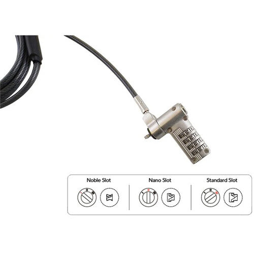 CODi Universal 3-in-1 Serialized Combination Cable Lock