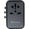 Verbatim UTA-09 70W 5-Port USB GaN III Universal Travel Adapter
