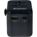 Verbatim UTA-02 20W 2-Port USB-C/USB-A Universal Travel Adapter
