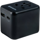 Verbatim UTA-02 20W 2-Port USB-C/USB-A Universal Travel Adapter