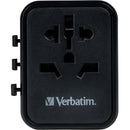 Verbatim UTA-02 20W 2-Port USB-C/USB-A Universal Travel Adapter