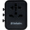 Verbatim UTA-02 20W 2-Port USB-C/USB-A Universal Travel Adapter