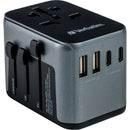 Verbatim UTA-03 30W 5-Port USB-C/USB-A Universal Travel Adapter
