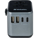 Verbatim UTA-03 30W 5-Port USB-C/USB-A Universal Travel Adapter