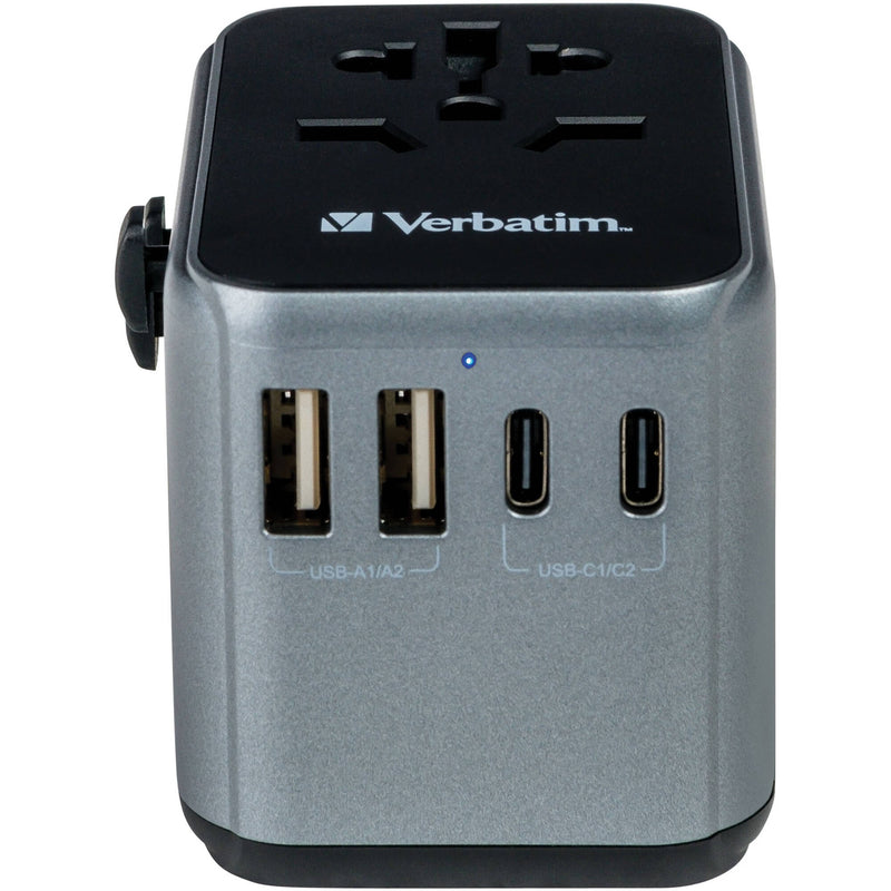 Verbatim UTA-03 30W 5-Port USB-C/USB-A Universal Travel Adapter