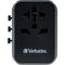 Verbatim UTA-03 30W 5-Port USB-C/USB-A Universal Travel Adapter