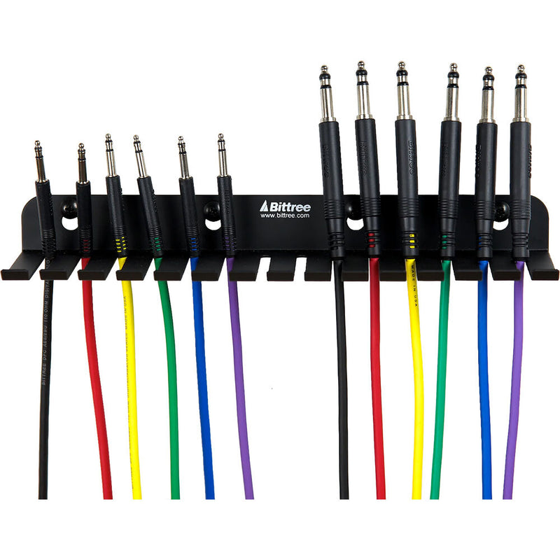 Bittree Wall-Mounted Patch Cord Holder (14-Slot)