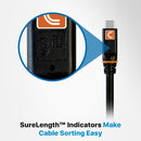 Comprehensive Pro AV/IT Integrator Series Transformer USB-C to USB-C or USB-A Cable (3')