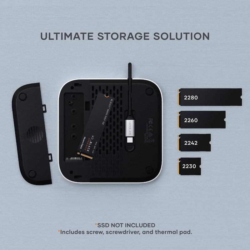 Satechi Stand & Hub with M.2 SSD Enclosure for Apple Mac Mini M4