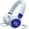 JBL Junior 320 Kid Safe On-Ear Wired Headphones (Blue)