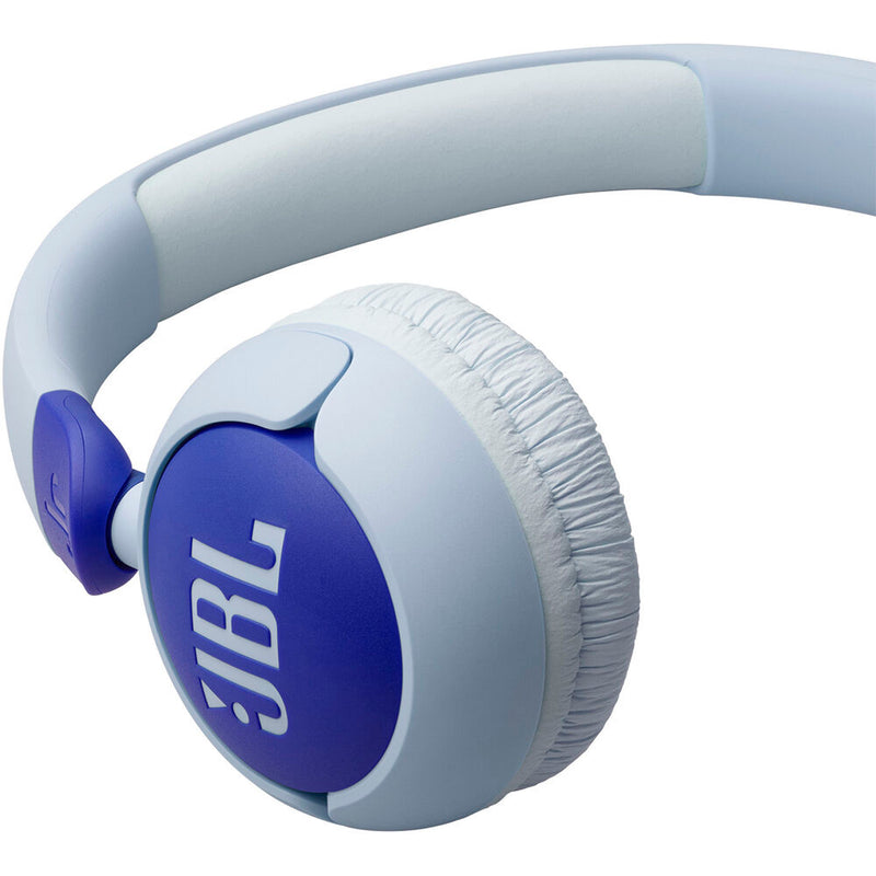 JBL Junior 320 Kid Safe On-Ear Wired Headphones (Blue)