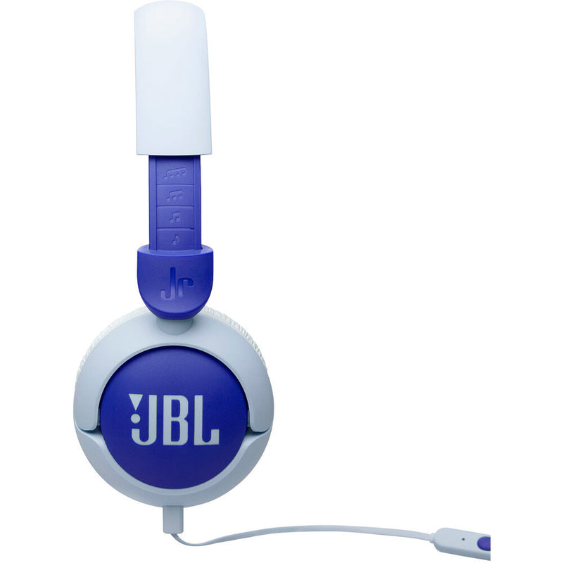JBL Junior 320 Kid Safe On-Ear Wired Headphones (Blue)