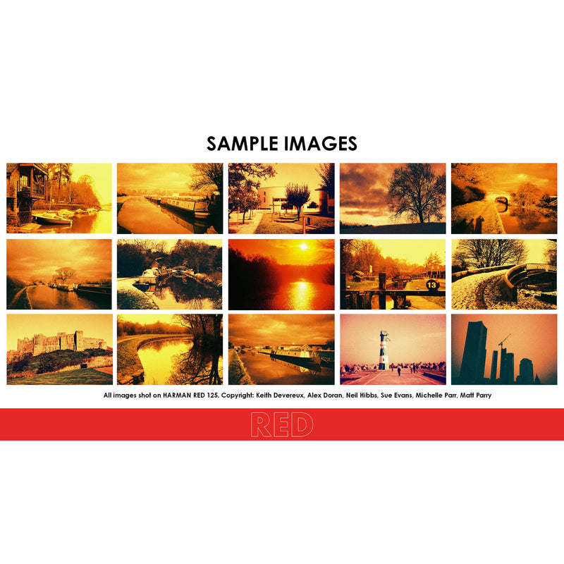 HARMAN technology Red 125 Redscale Color Negative Film (35mm Roll Film, 36 Exposures)