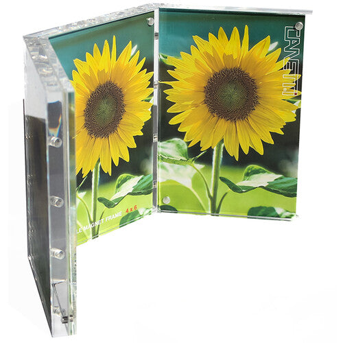 Canetti Design Group Triple Magnet 4 x 6" Frame (Clear, Vertical)