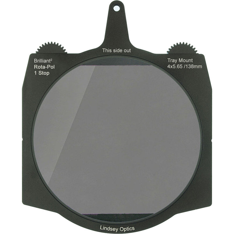 Lindsey Optics Brilliant 1-Stop Rota-Pol Circular Polarizer for 4 x 5.65" Matte Boxes