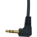 RHJTECH Right-Angle 3.5mm TRS Male to Dual Low-Profile XLR 3-Pin Male Y Cable (15.7")