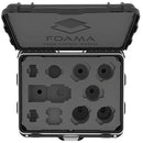 Foama Carry-On Hard Case with Foam for Set of 8 Zeiss Contax 85-200mm Lenses