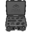 Foama Carry-On Hard Case with Foam for Set of 8 Zeiss Contax 85-200mm Lenses