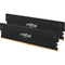 Crucial Pro 64GB DDR5 6000 MHz UDIMM Memory Kit (2 x 32GB, Black)