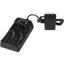 Bigblue Two-Bay USB Charger for 18650 and 26650 Batteries