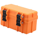 Bioluminous Tri-Battery/Card Box for Sony NP-FZ100 (Orange with Black Clips)