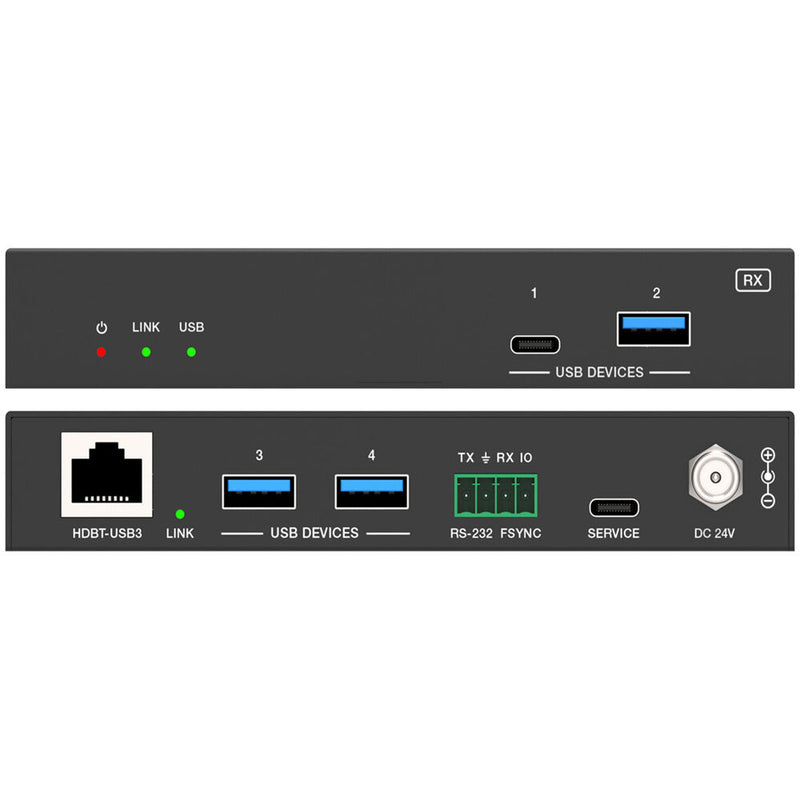 Comprehensive Pro AV/IT Integrator GX Series 6-Port USB Wall Plate Extender Kit