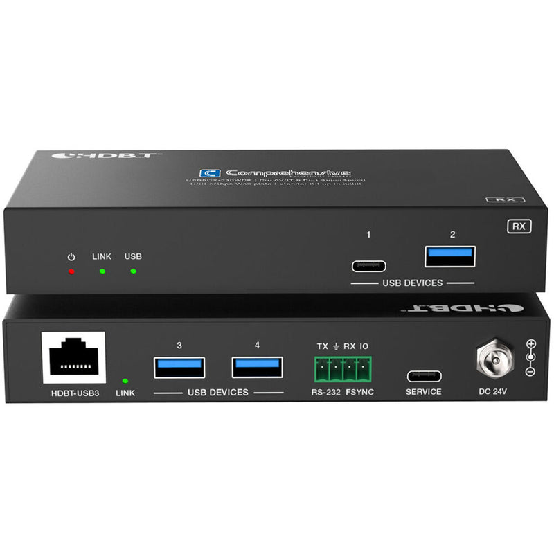 Comprehensive Pro AV/IT Integrator GX Series 6-Port USB Wall Plate Extender Kit