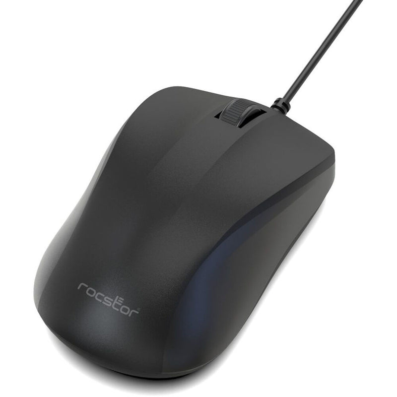 Rocstor QM1 Contoured Wired Mouse