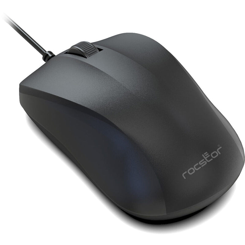 Rocstor QM1 Contoured Wired Mouse