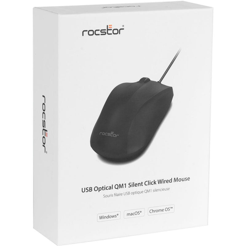 Rocstor QM1 Contoured Wired Mouse